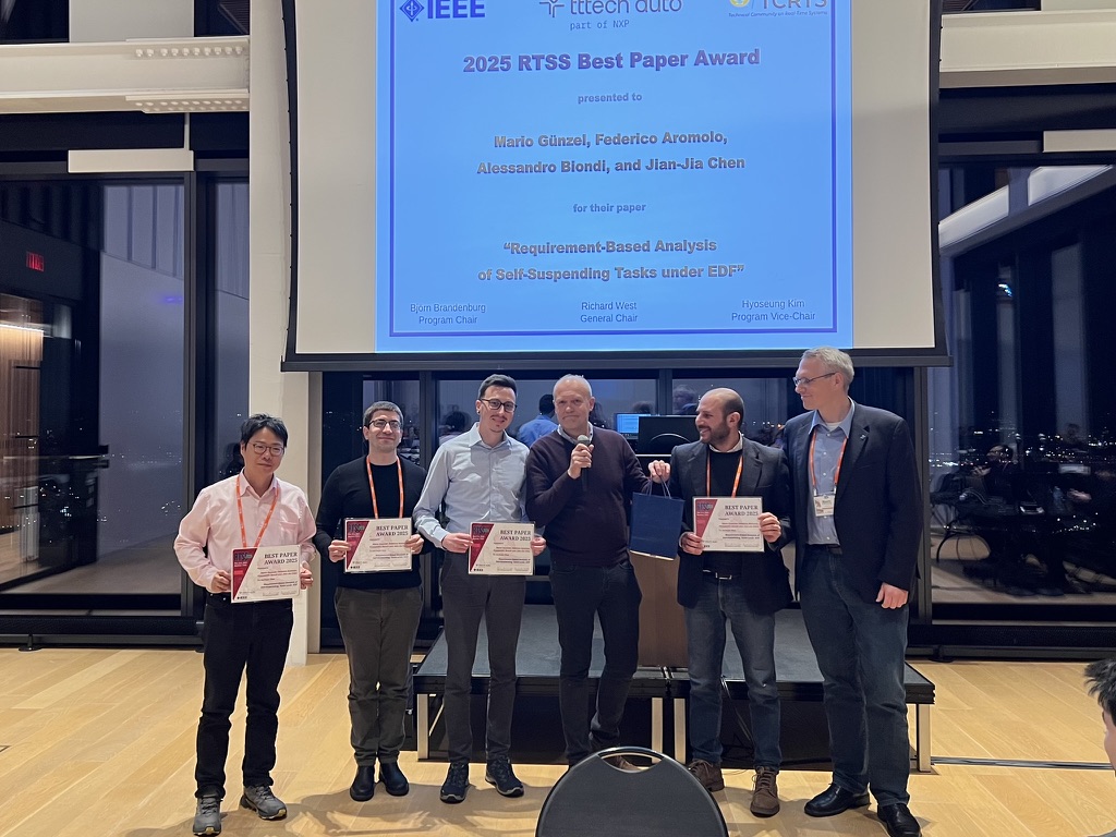 RTSS25 Best Paper Awarding.