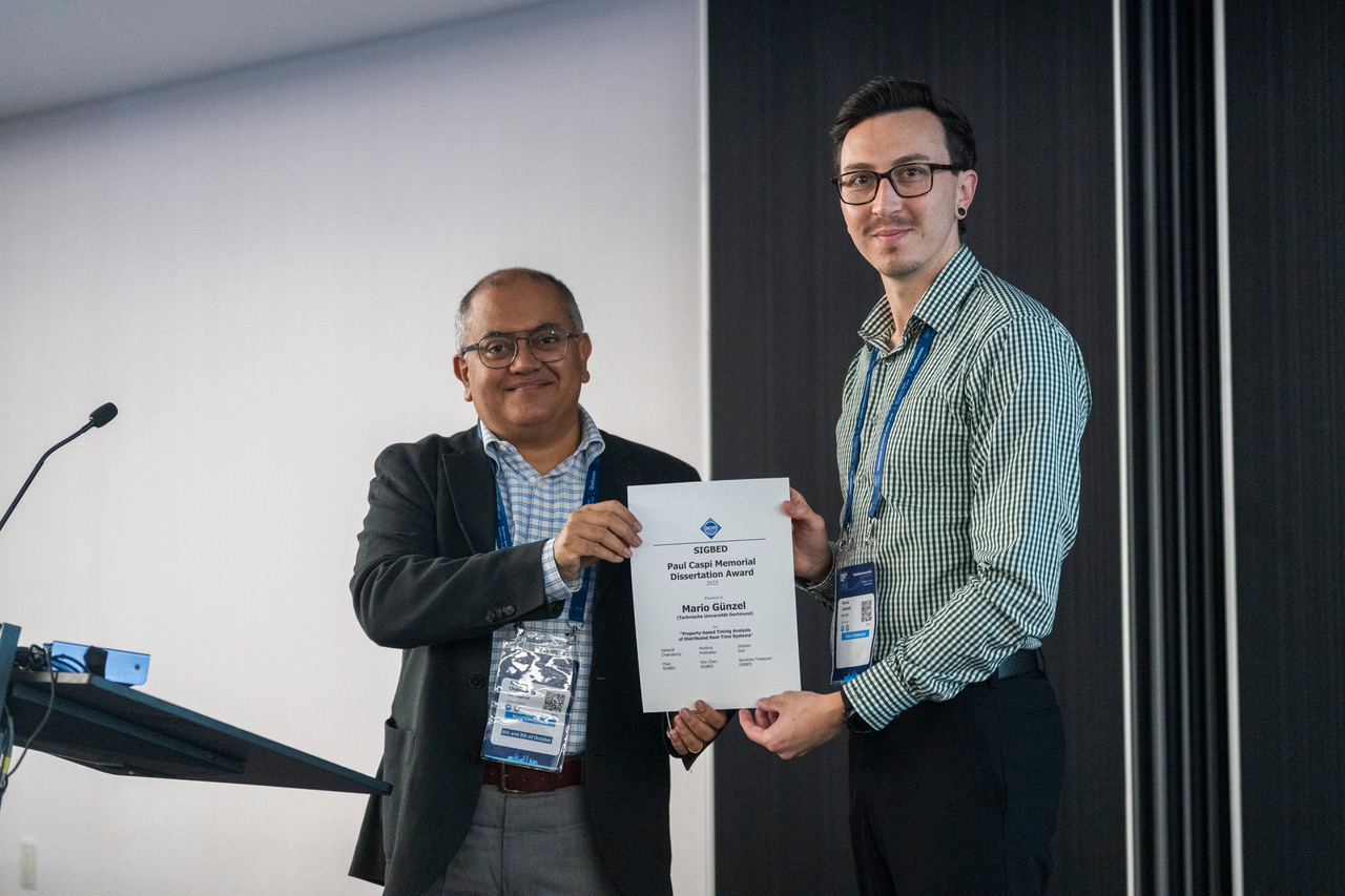ACM SIGBED Dissertation Price Awarding.